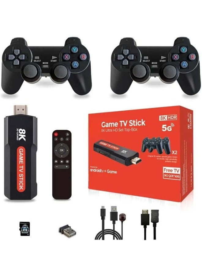 Compare Q9 Video Game Stick, Android 5G 8K TV Box, Dual System Retro Game Console, 2.4G Wireless Game Controllers, Plug & Play Gaming Console, HDMI TV Connection, Classic Games Entertainment at KSA Price