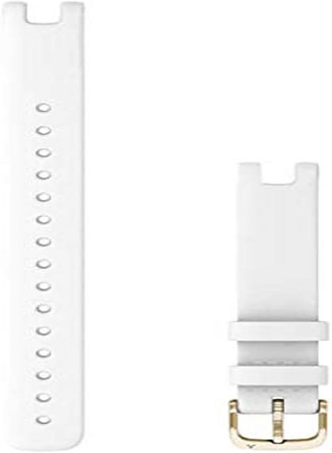 Compare Lily Bands 14 Mm White Italian Leather With Cream Gold Hardware Large White at KSA Price