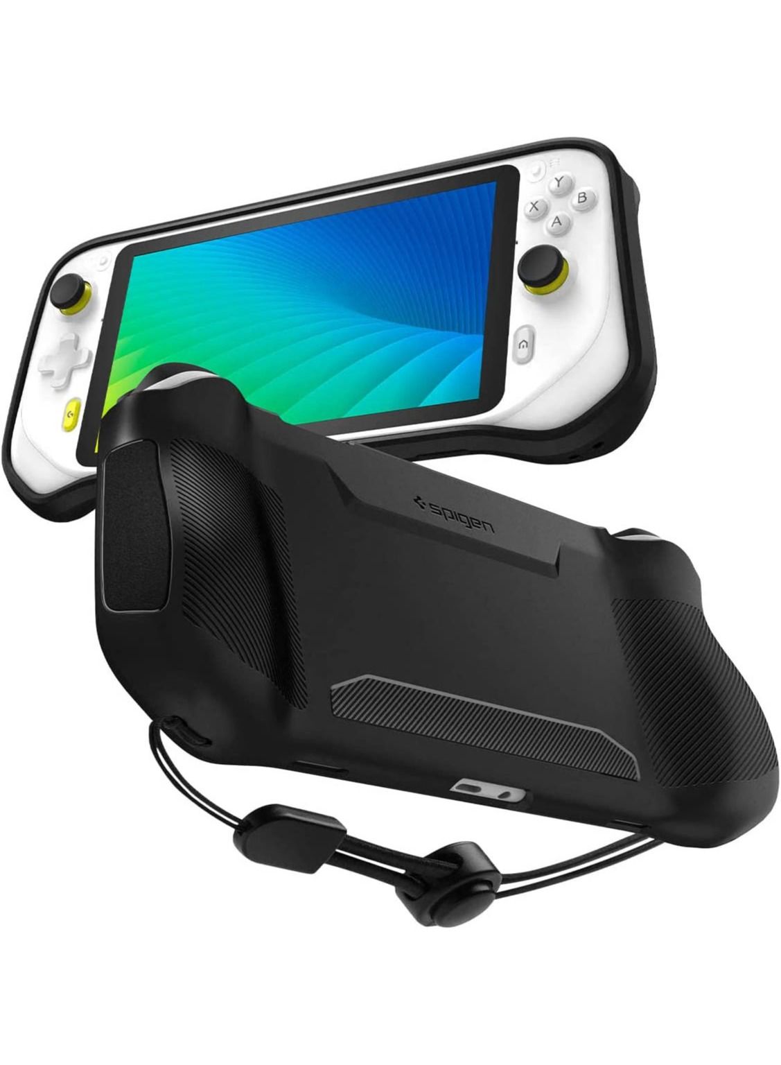 Compare Rugged Armor for Logitech G Cloud Gaming Handheld Protective Case Cover with Wrist Strap  Matte Black at KSA Price