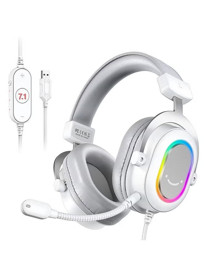 FIFINE RGB Gaming Headset with 7.1 Surround…