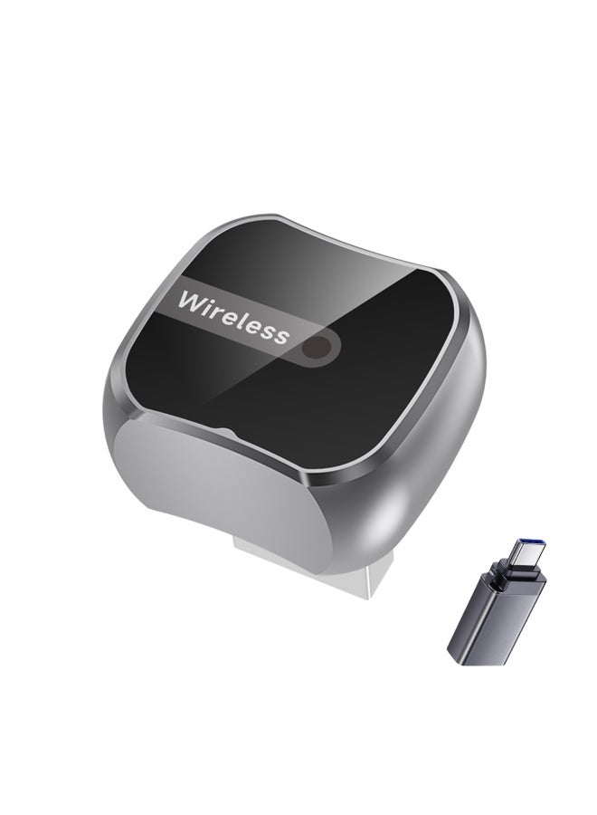 Compare 2in1 Wireless CarPlay & Android Auto Adapter, Plug & Play CarPlay Dongle Converts Wired to Wireless,No Delay, Compact Design for iPhone & Android with USBUSBC Port at KSA Price