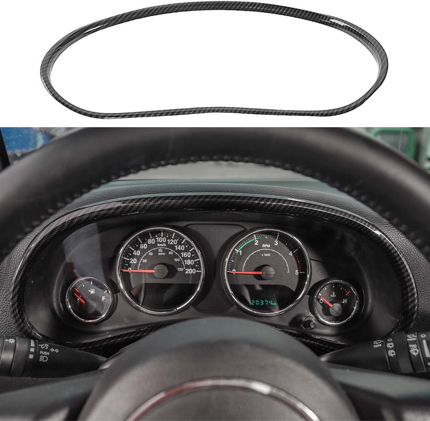 Compare Jimen Carbon Fiber Instrument Panel Trim Cover for 20112018 Jeep Wrangler JK & Unlimited at KSA Price
