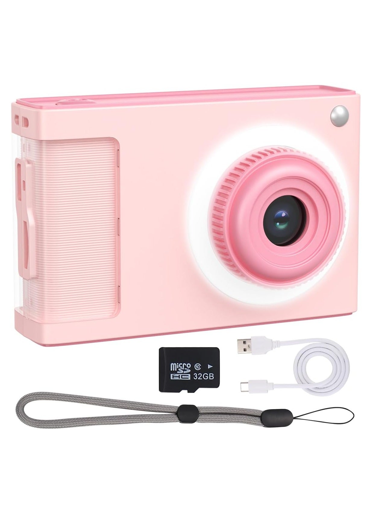 Digital Camera for Kids with 32GB Card, 1080P 4X…