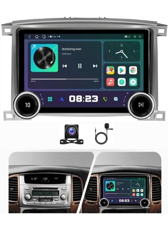 Compare Android Car Stereo Screen For Toyota Land Cruiser 100 GX LC100 Lexus LX470 20022007 With Apple Carplay Android Auto Wireless WiFi AHD Camera Included Fast Interface 4G Bluetooth 4+64GB Diamond 2K at KSA Price