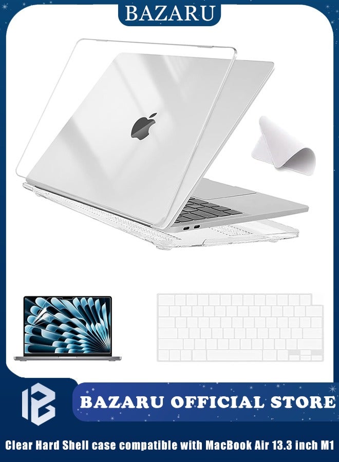 Crystal Clear Hard Shell Case Compatible with MacBook…