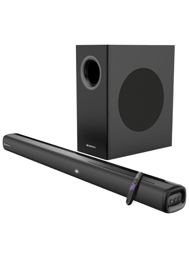 Compare ZEBRONICS Juke BAR 4100 Soundbar, 200 Watts, Virtual 5.1, Quad Driver Soundbar, 6.5 Subwoofer, Wall Mountable, Bluetooth v5.0 | HDMI ARC | Optical in | USB | AUX at KSA Price