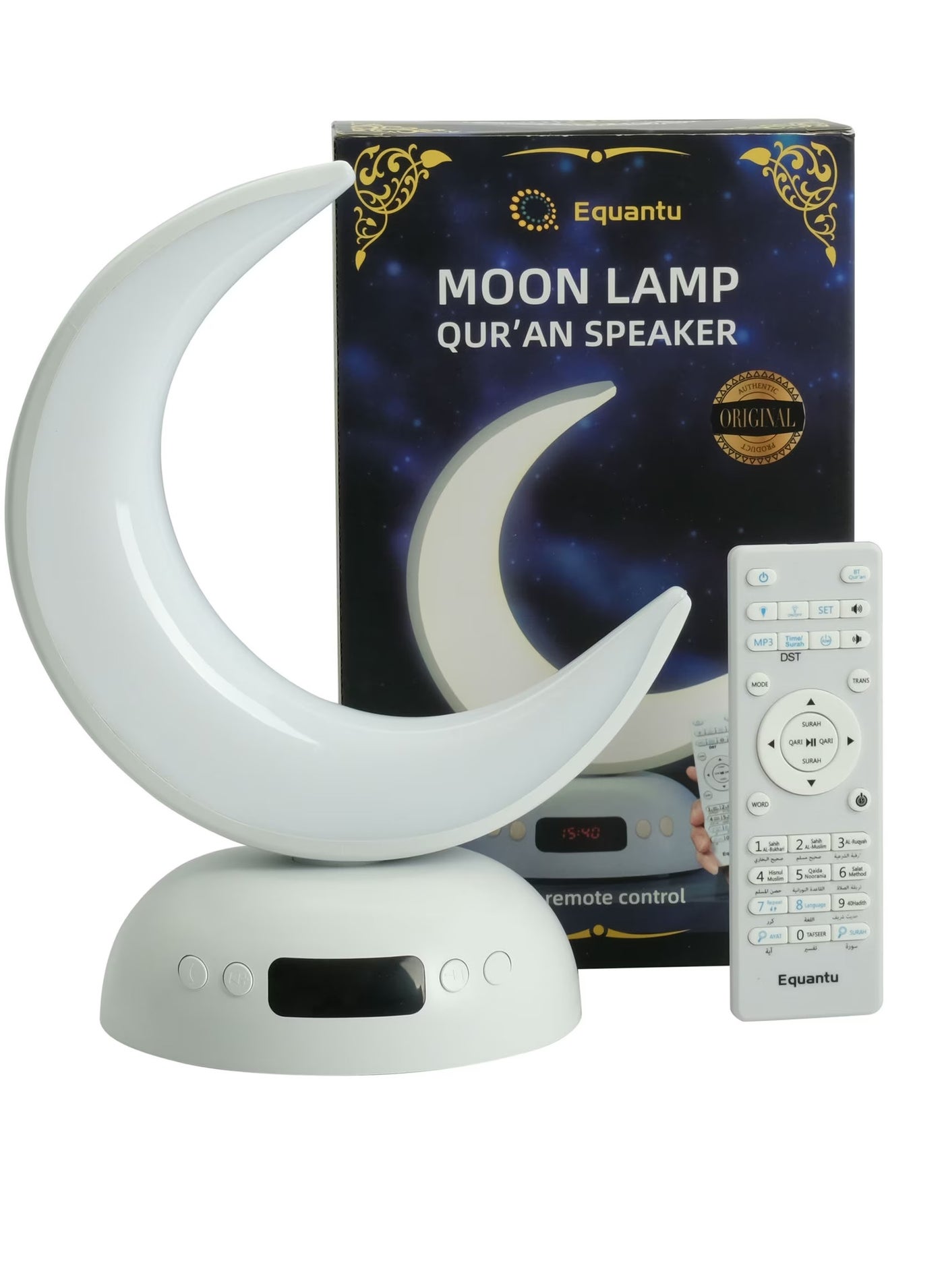 Compare Slim Moon Lamp Quran Speaker  Changeable Colourful Lights With Remote at KSA Price