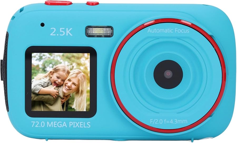 Asixxsix 72MP 2 5K Dual Screen Vlogging Camera…