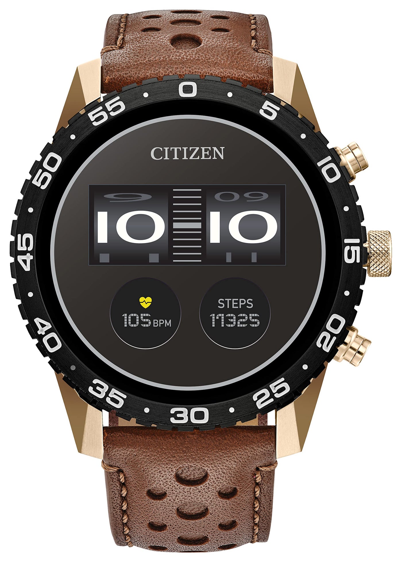 Compare Citizen CZ Smart PQ2 44MM Sport Smartwatch with YouQ App with IBM Watson® AI and NASA research, Wear OS by Google, HR, GPS, Fitness Tracker, Amazon Alexa™, iPhone Android Compatible, IPX6 Rating at KSA Price