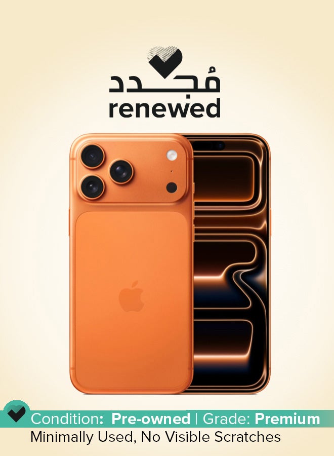 Compare Renewed  iPhone 17 Pro Max 256 GB Cosmic Orange 5G eSim only With FaceTime  International Version at KSA Price