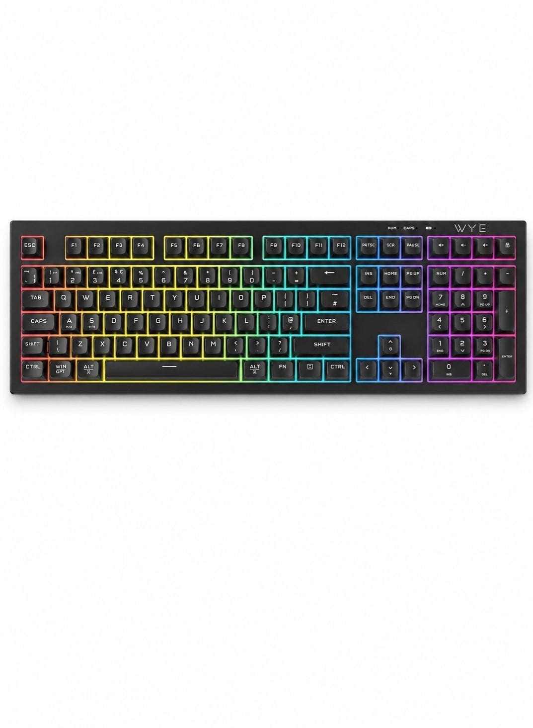 RGB Wireless Gaming Keyboard with Mechanical-Feel…