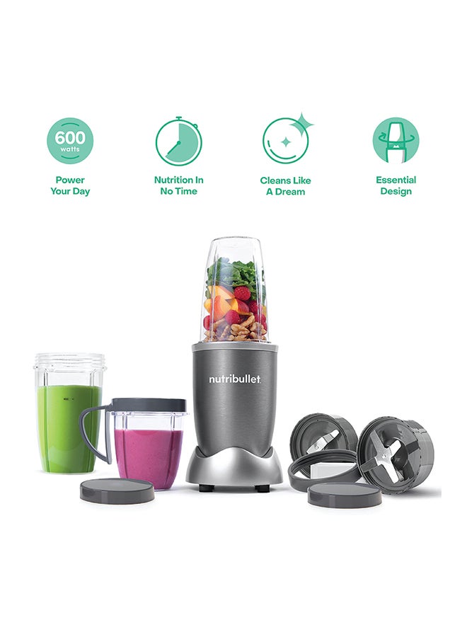9-Piece Accessories 600W High-Speed Bullet Blender,…