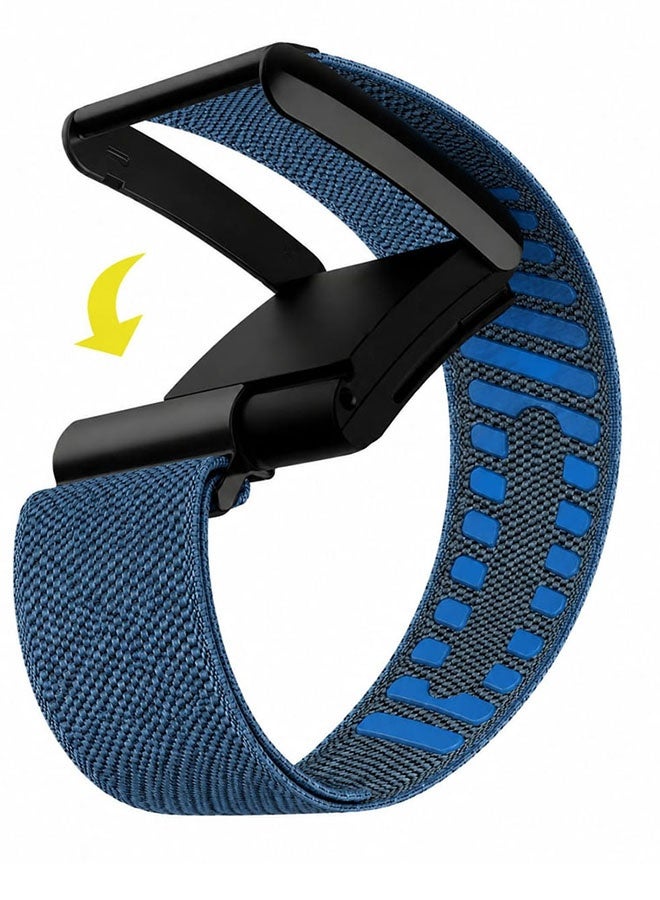 Compare Whoop 5.0 Nylon Band, Adjustable Stretch Sport Band Replacement with Secure QuickClip Hardware, Breathable Athletic Wristband for Men and Women  Muted Blue with Black Holder Muted BlueBlack Holder at KSA Price