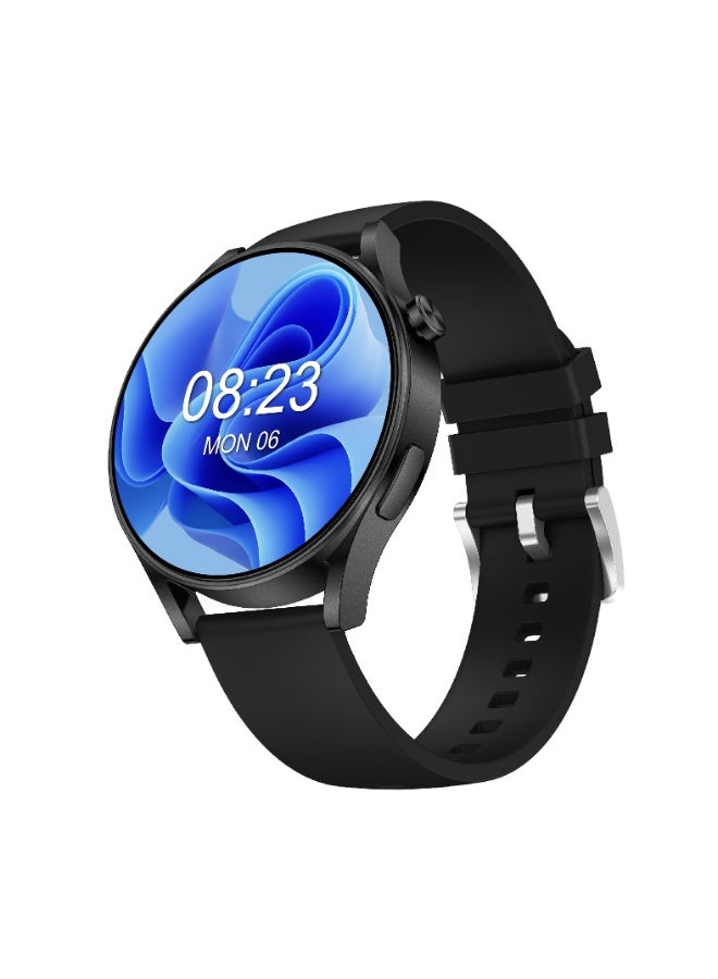 Compare Unisex Smart Watch with Bluetooth Calling, 1.85” FullColor Round Screen, Sports Modes, Activity & Health Tracking at KSA Price