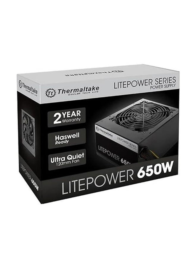 Compare Litepower 650W ATX 12V NonModular Power Supply – Single +12V Rail, 120mm Fan, 80�ficiency, OVPOPPSCP Protections, 24Pin ATX, 4+4 CPU, 2×6+2 PCIe, SATA & Peripheral Connectors – Black | LTP650AL2NK Black at KSA Price