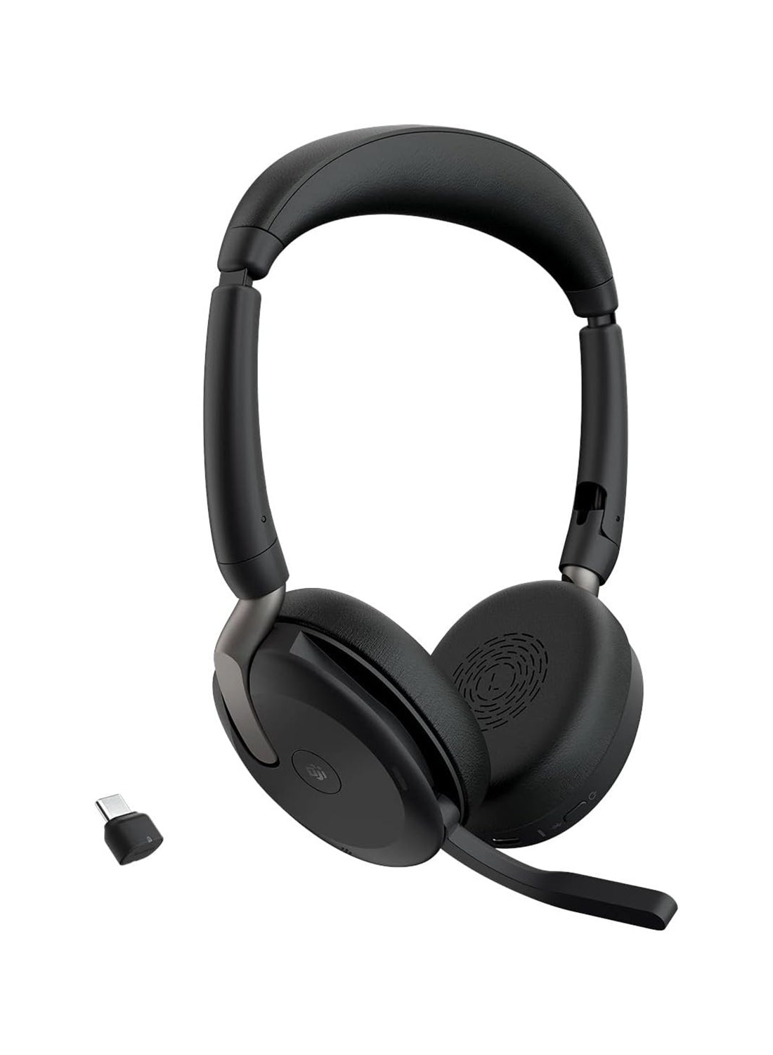 Compare Jabra Evolve2 65 Flex Wireless Headset – Stereo, Microsoft Teams Certified, USBC, Hybrid ANC, 6Microphone System, 28mm Speakers, Bluetooth 5.2, Up to 32 Hours Battery, 30m Range, 136g, Black | 26699999899 Black at KSA Price