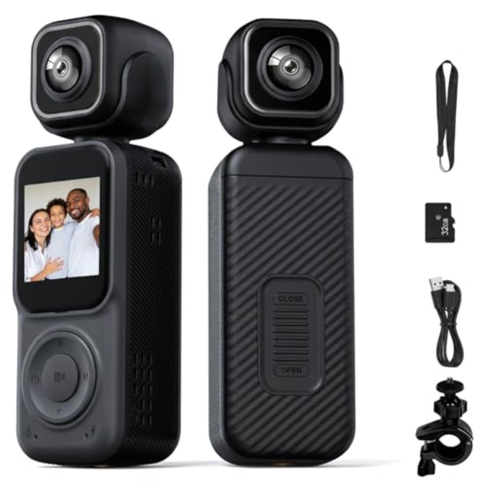 4K Action Camera, Body Camera, Handheld POV…