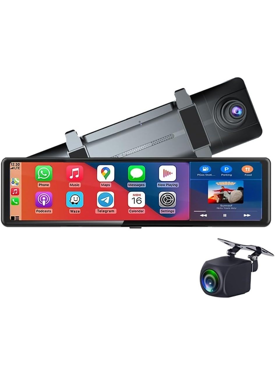 Wireless Carplay Screen 11.26 Inch 4K Rearview…