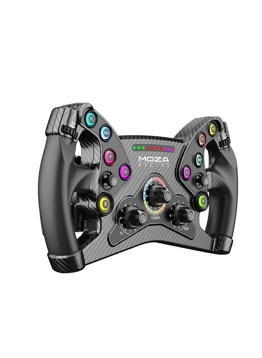 Compare MOZA KS GT Steering Wheel – 300mm, Carbon Fiber, RGB Buttons, Dual Clutch, PC Compatible? at KSA Price