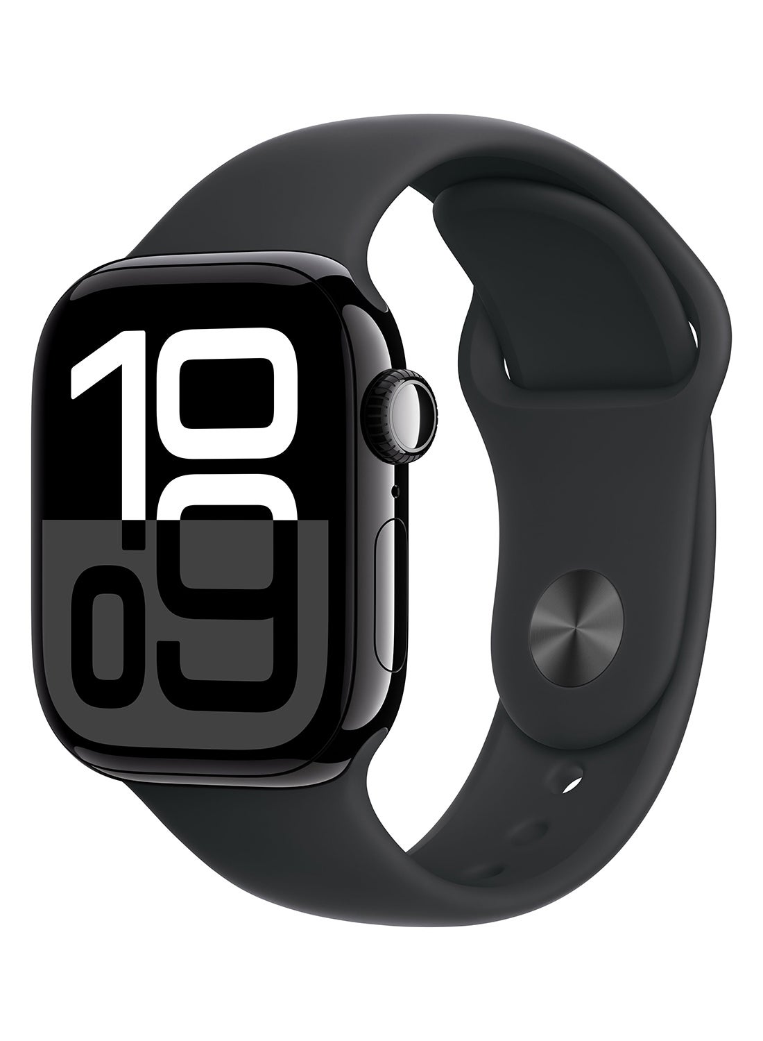 Compare Watch Series 10 GPS + Cellular 42mm Jet Black Aluminium Case With Black Sport Band at KSA Price