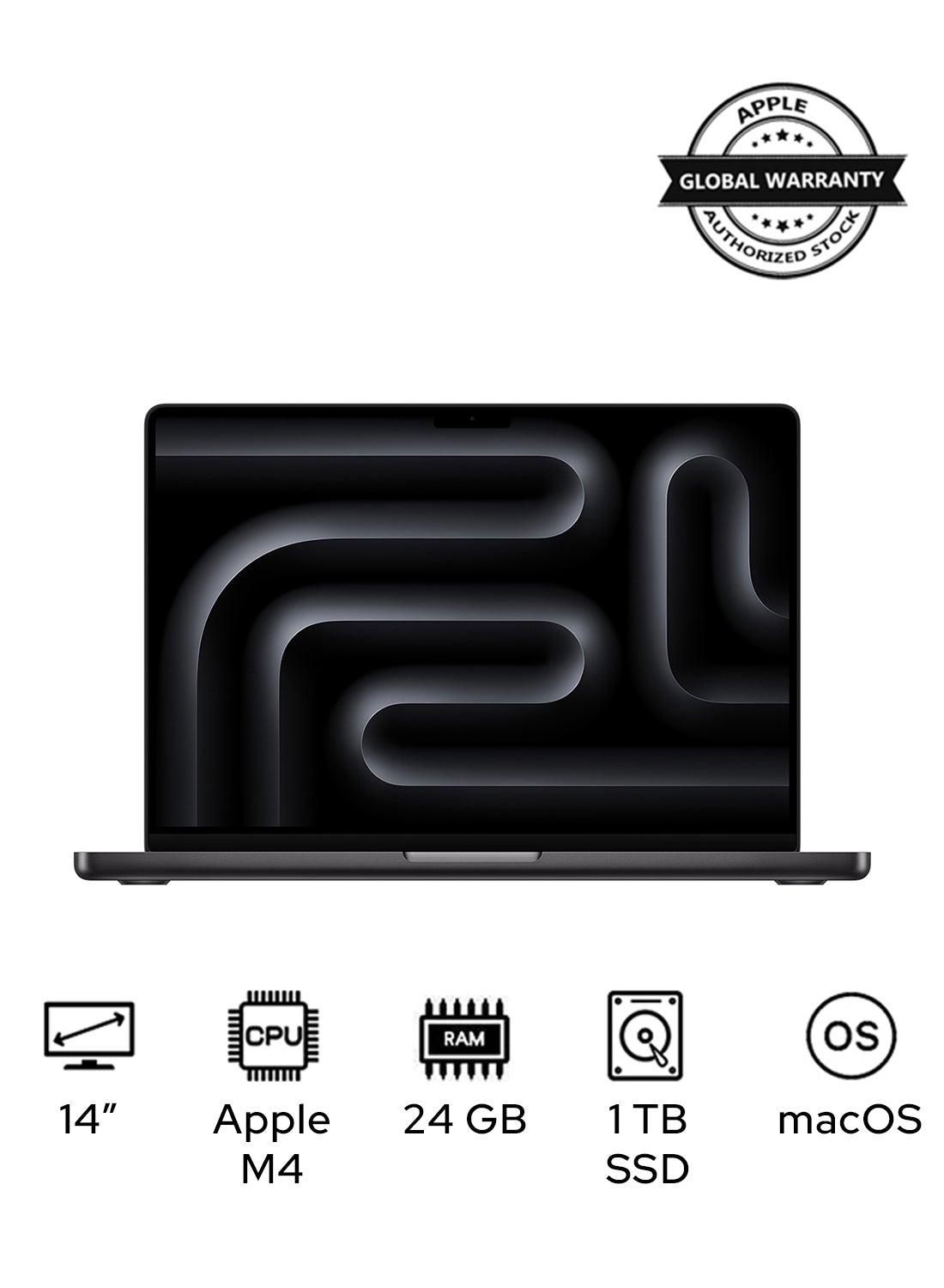 Compare MacBook Pro MCX04 With 14.2 Inch Display,  M4 Chip 10Core CPU 10Core GPU | 24GB RAM | 1TB SSD | macOS | EnglishArabic Space Black at KSA Price