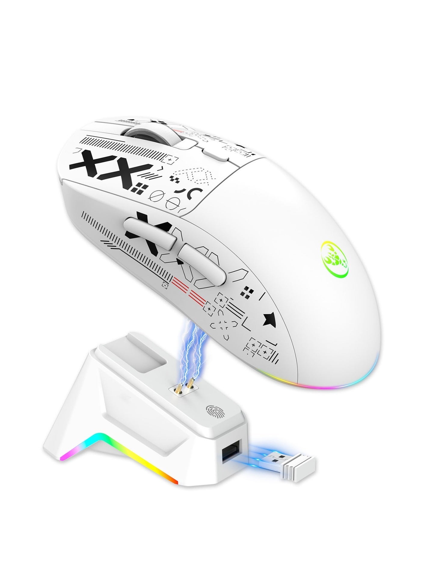 Lightweight Wireless Gaming Mouse with RGB Charging…