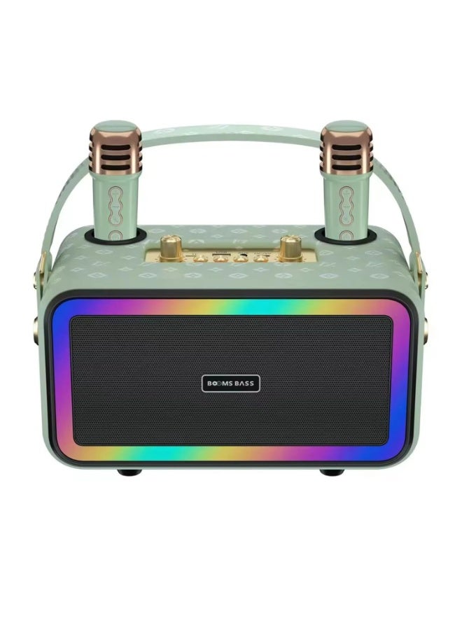 Compare M3201 Wireless Bluetooth Speaker with Karaoke Subwoofer, 3600mAh Battery, RGB Party Lights, Portable Outdoor Sound System – Compatible with Phone, Tablet, TV & Laptop at KSA Price