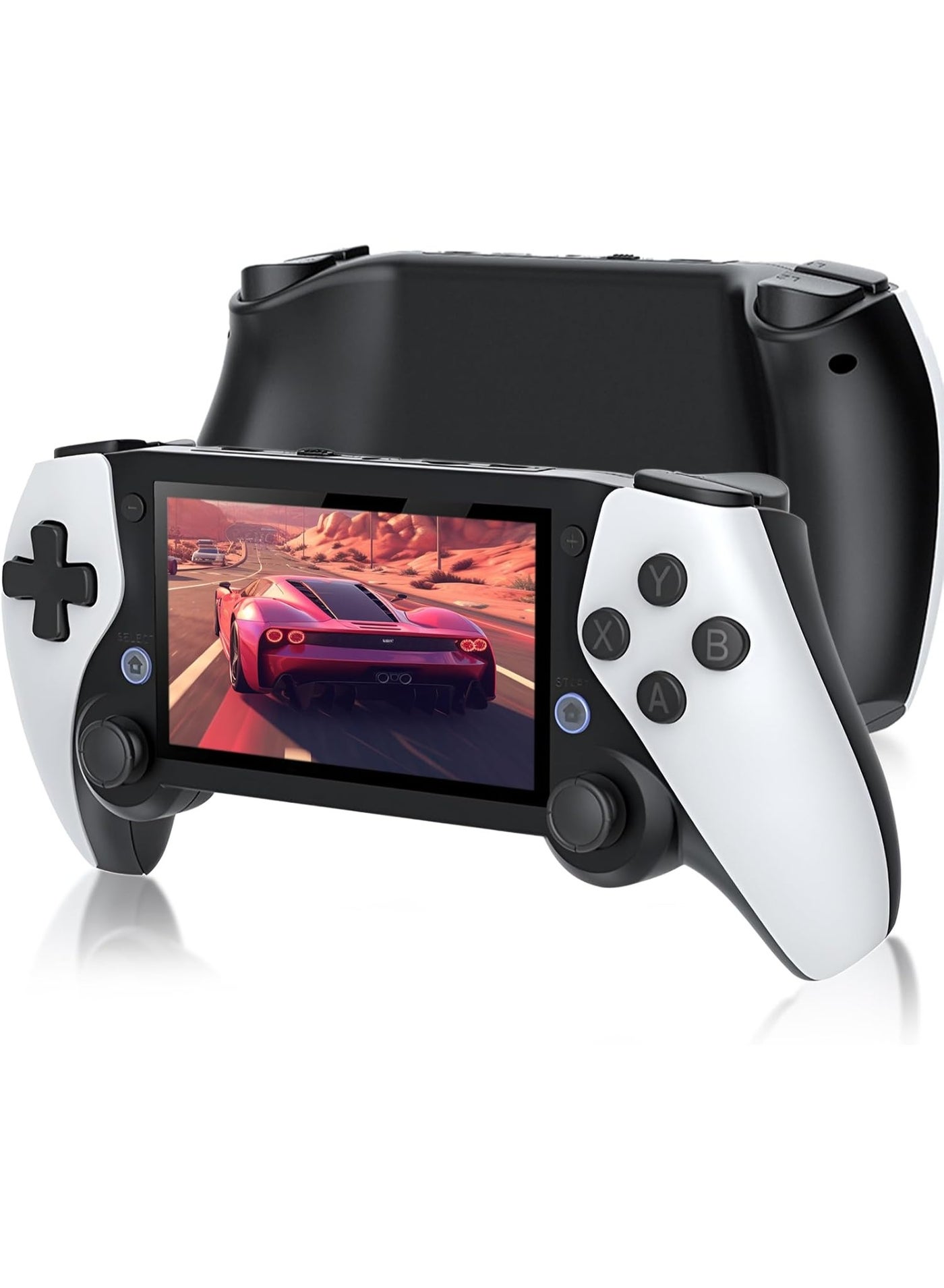 Compare Handheld Game Console  4.3 Inch HD Retro Gaming Device with 64GB Builtin Memory | 20000+ Classic Games, Dual Controllers | HDMI TV Output, Portable Rechargeable Battery Gaming Player for Adults & Kids at KSA Price