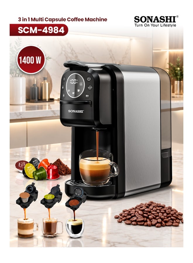 Digital 3 in 1 Multi Capsule Coffee Machine…