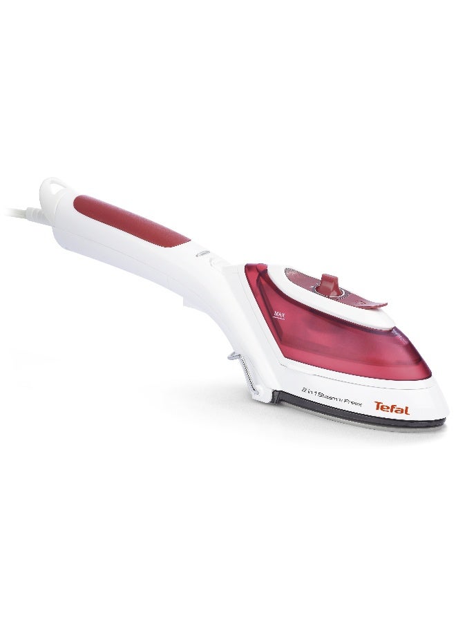 Compare TEFAL Steam N Press Garment Steamer, 1090 Watts, WhiteRed, Plastic, DV8610M1 70 ml 1090 W DV8610M1 WhiteRed at KSA Price