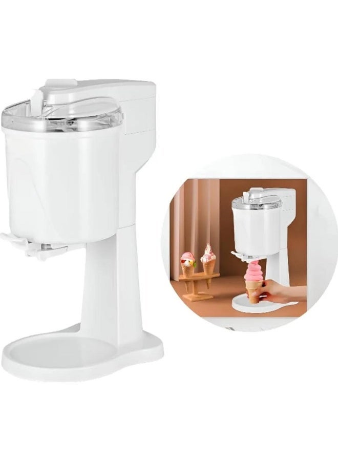 Compare 1L Electric Ice Cream Maker  18W High Efficiency Soft Serve & Frozen Yogurt Machine White at KSA Price