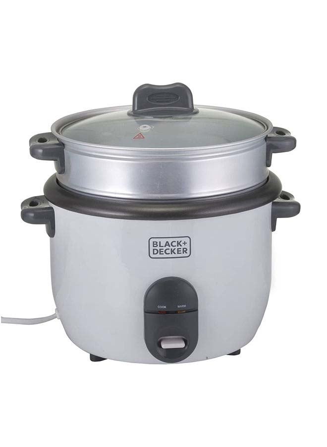 Compare Rice Cooker, Multifunctional Cooking Options, Removable NonStick Bowl, Steaming Tray, Water Level Indicator, Glass Lid, Cool Touch Handle, Compact, 1.8 L 700 W RC1860B5 White at KSA Price