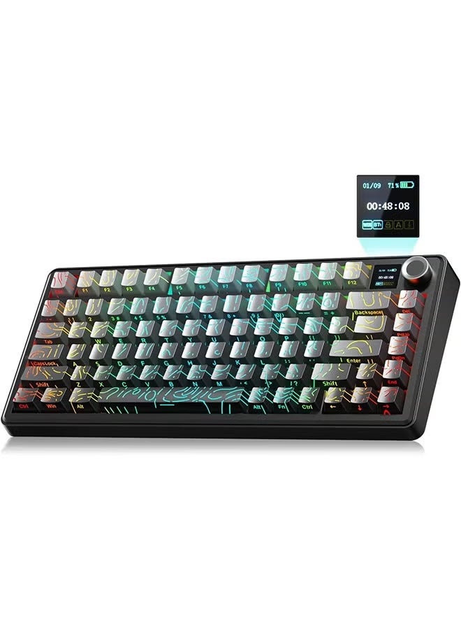 Aula F75 MAX Wireless Gaming Keyboard w/Smart…