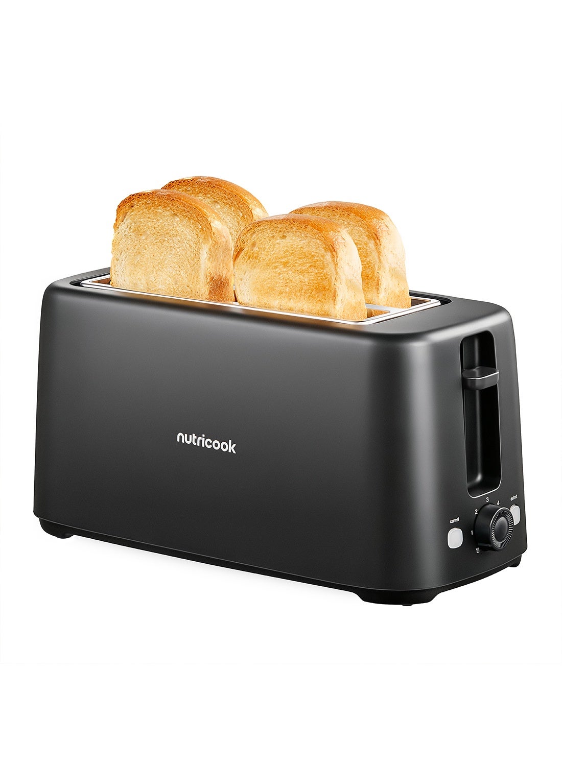 Compare 4Slice Essentials Slim Toaster 1450 W TS240ME black at KSA Price