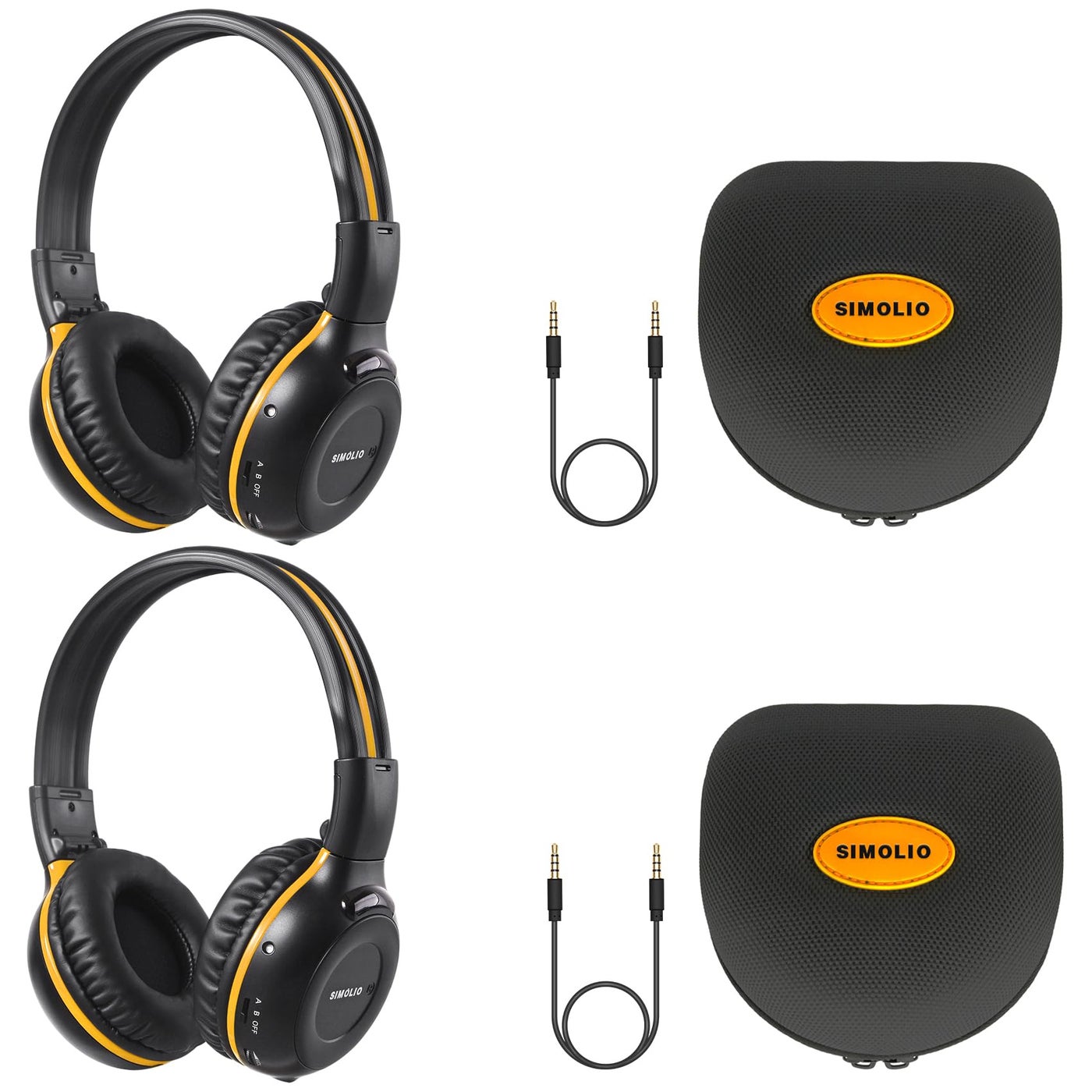 SIMOLIO IR Headphones for Car DVD for…