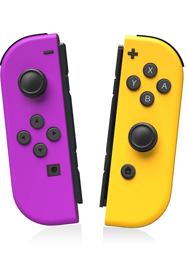 Compare Joy Cons Wireless Controller for Nintendo Switch, LR Controllers Replacement Compatible with Nintendo SwitchLiteOLED, Joystick with WakeupScreenshotDual Vibration Yellow at KSA Price