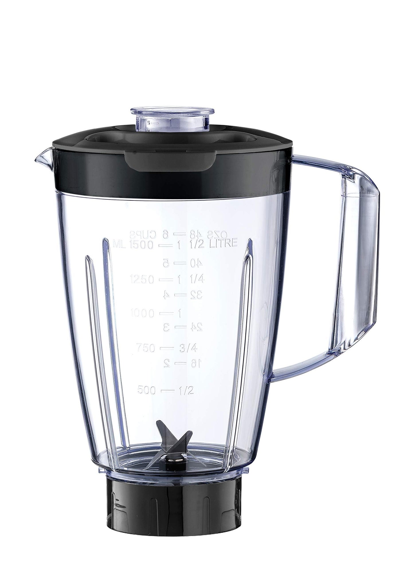 Compare Normelle Electric Blender with Grinder Mill and Extra Jar, 400W Countertop Blender with 2 Speeds Pulse, 1.5L Portable Plastic Jars, Stainless Steel Blades, Safety Thermostat, Black at KSA Price