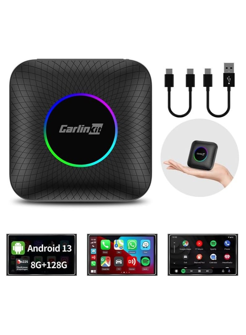 Carlinkit Newest Android 13.0 Ai Box LED, 8+128GB…