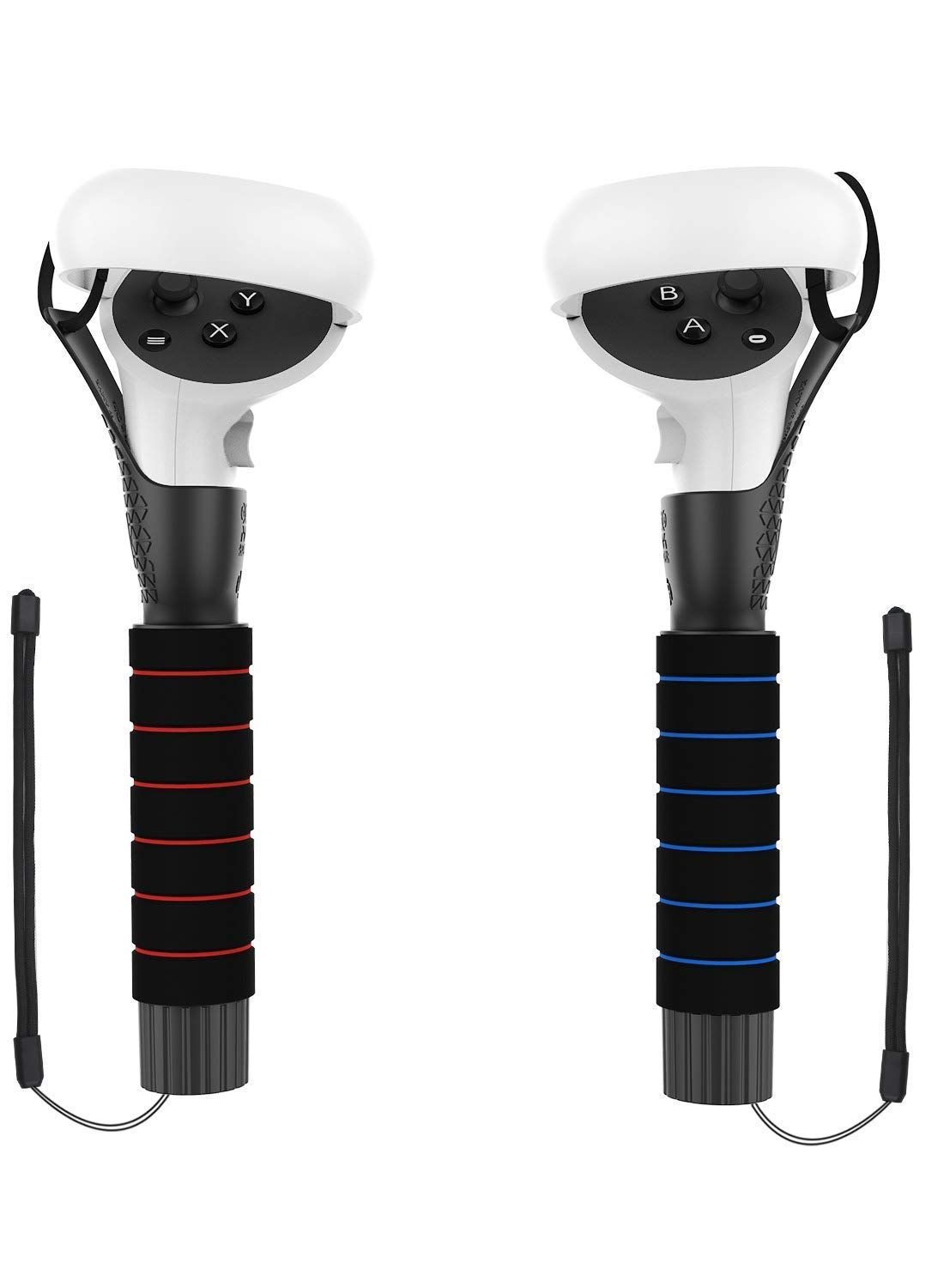 Compare Dual Gamepad Extension Grips for a Comfortable Grip on for Oculus Quest  Quest 2  Rift S Controllers for Beat Saber Games Compatible with Quest 2 Accessories at KSA Price
