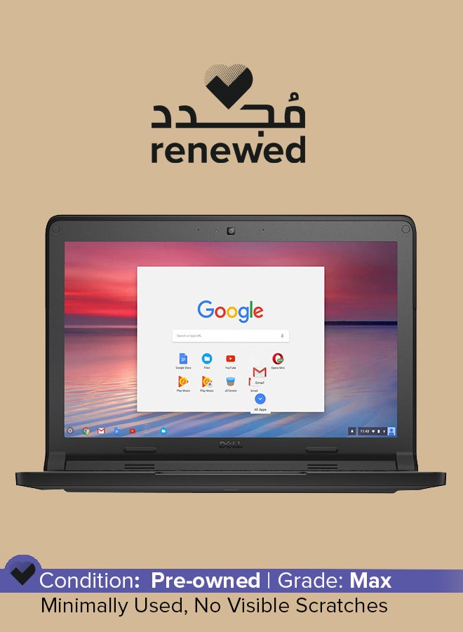 Compare Renewed  Chromebook 3120 Laptop With 11.6Inch Display, Intel CeleronProcessor2nd Gen2GB RAM16GB SSD256MB Intel HD Graphics English Black at KSA Price