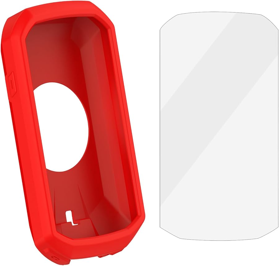 Compare Red Silicone Protective Case with Screen Protector for 1050 Code Watch Cycling Computer Shockproof Cover at KSA Price