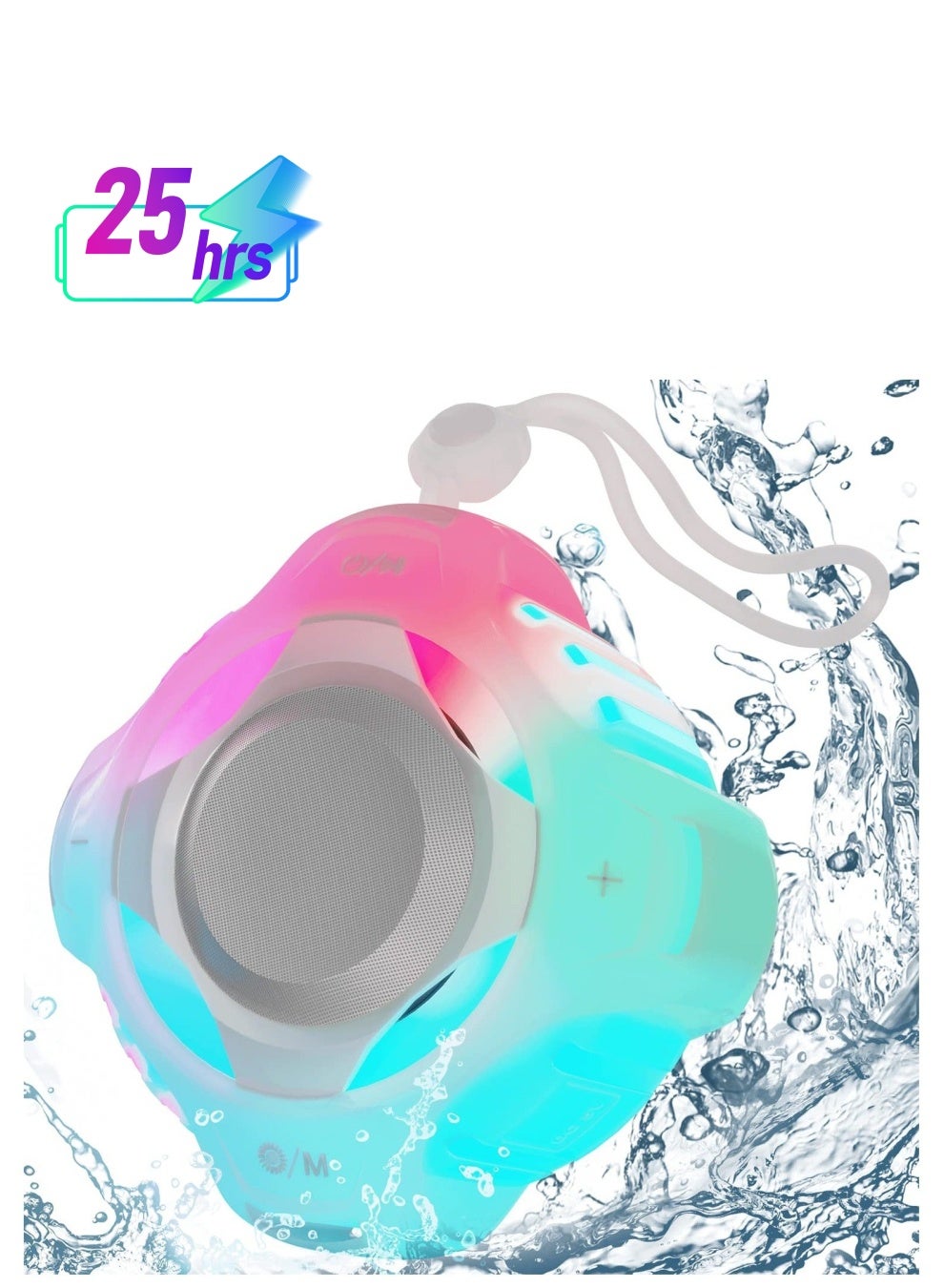 Bluetooth Shower Speaker, IPX7 Waterproof Wireless…
