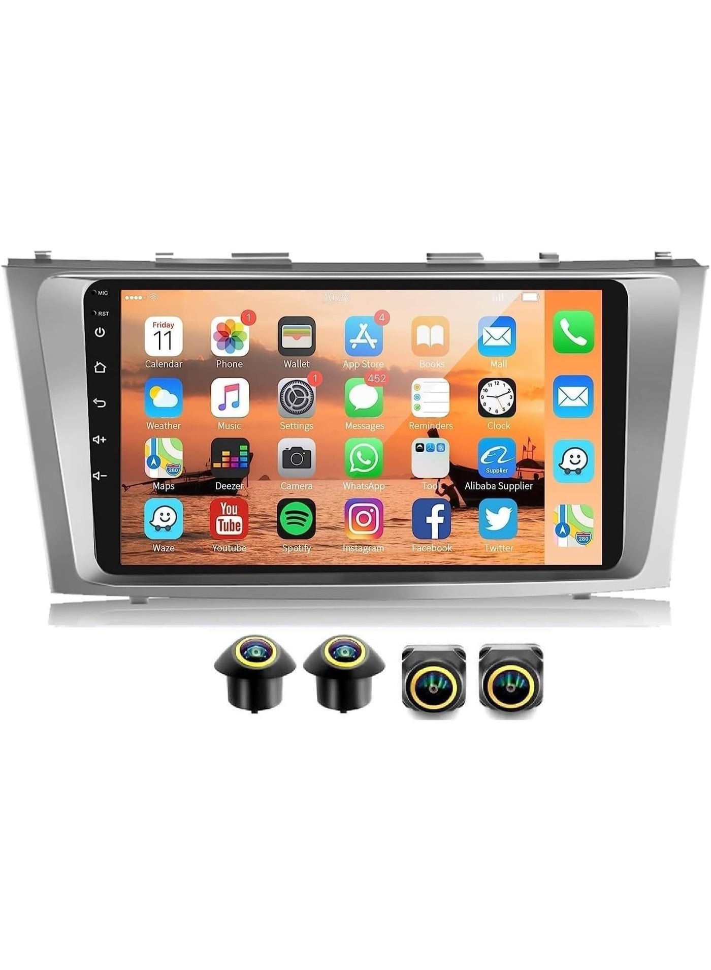 Compare Android Car Stereo for Toyota Camry 20062011 4GB RAM 64GB ROM Support Carplay, MLink WiFi BT, Radio GPS, 9 Inch IPS.QLED, Screen with 360D Camera Included at KSA Price