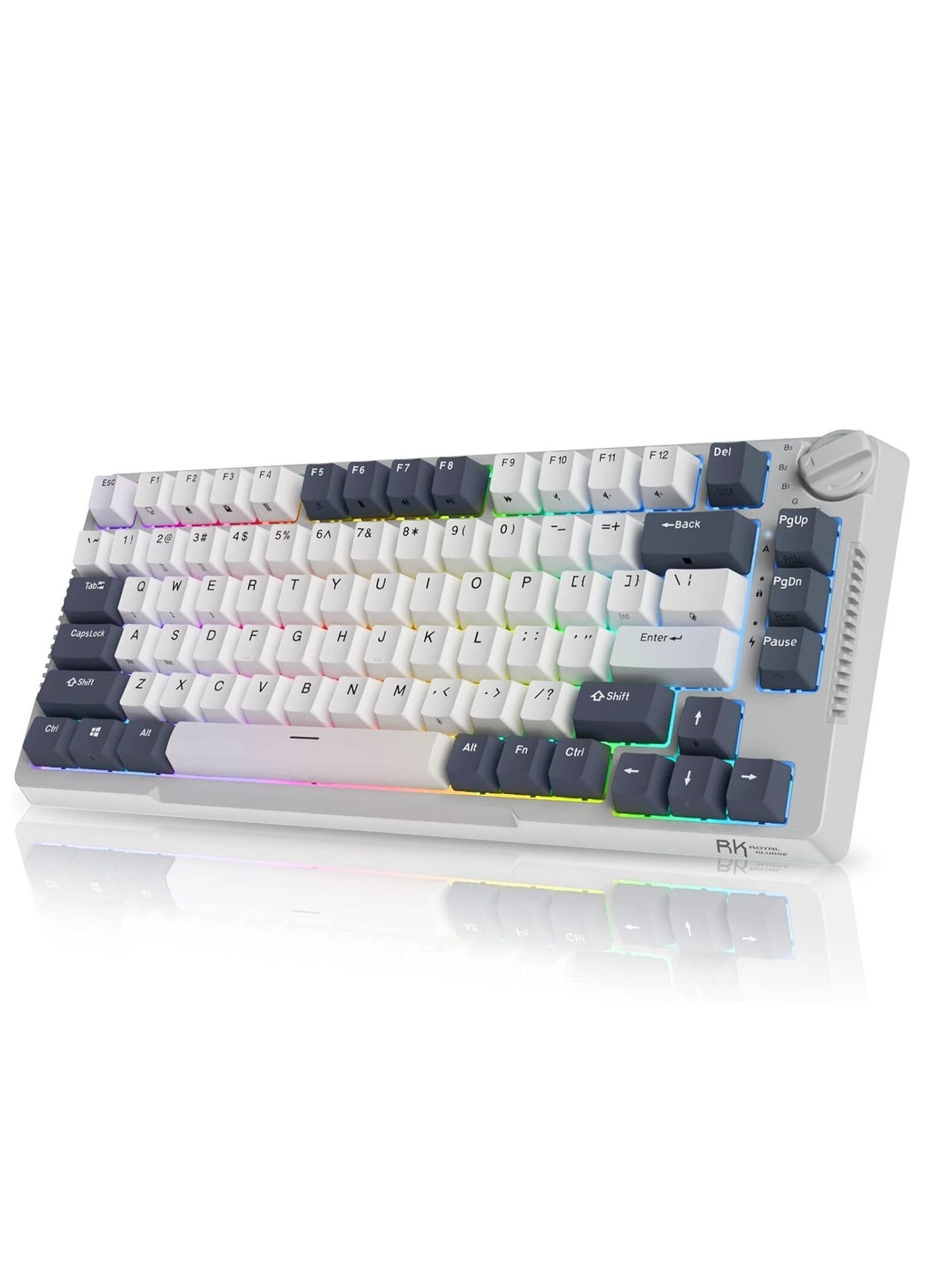 Compare H81 Hot Swappable Mechanical Keyboard, Triple Mode RGB SkyCyan at KSA Price