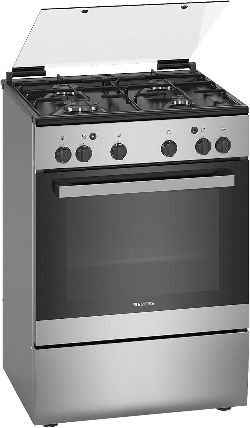 Compare Siemens IQ300 Free Standing 71L Gas Cooker, 60CM Cooker, Gas Cooktop Cooker, German Engineering HG2L10B51M Stainless Steel at KSA Price