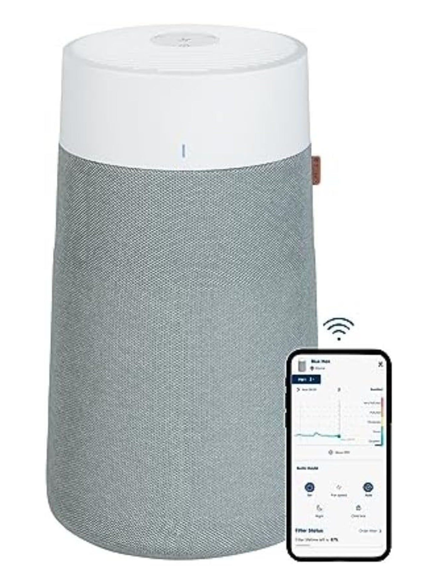 Compare Blueair – Blue MaxPure 3250i, Smart Air Purifier, Air Quality Sensor, HEPASilent Filter UpTo 48m² Room Removes 99.97% Pollen, Dust, Mould, Bacteria, Viruses|Activated Carbon Reduces VOCs, Odours at KSA Price