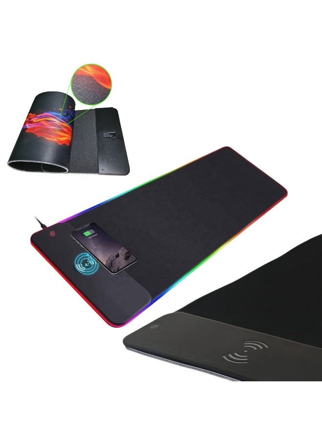 RGB Gaming Mouse Pad Large Extended Mouse Mat…