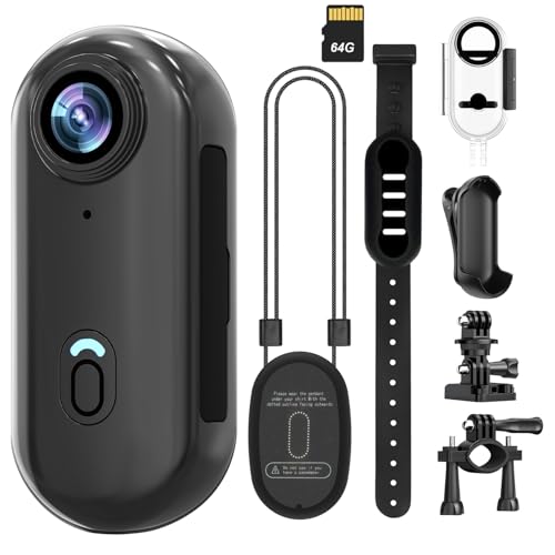 4K WIFI POV Action Body Camera 64GB Thumb Size…
