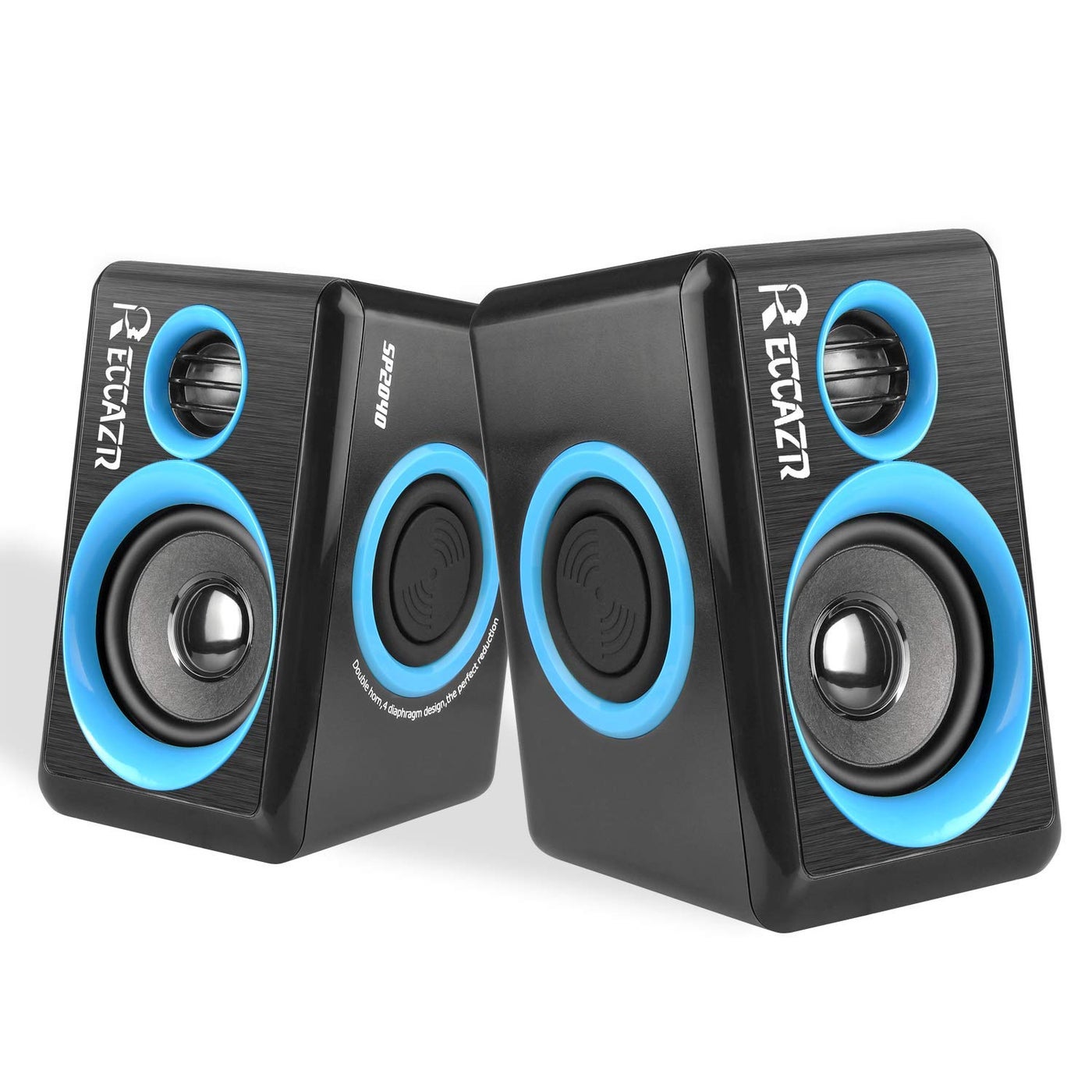 RECCAZR SP2040 Surround Computer Speakers with Deep…