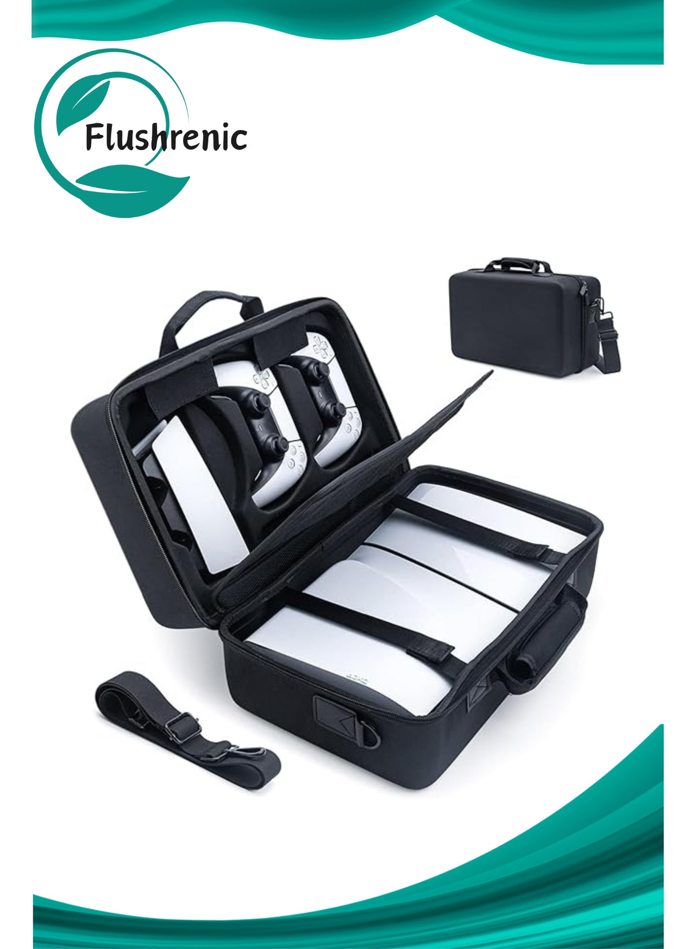 Compare PS5 Carrying Case,Carrying Case for New PS5 Slim,Protective Case Travel Storage Bag for PlayStation 5 Slim Console,Controller, Cables and Other Accessories at KSA Price